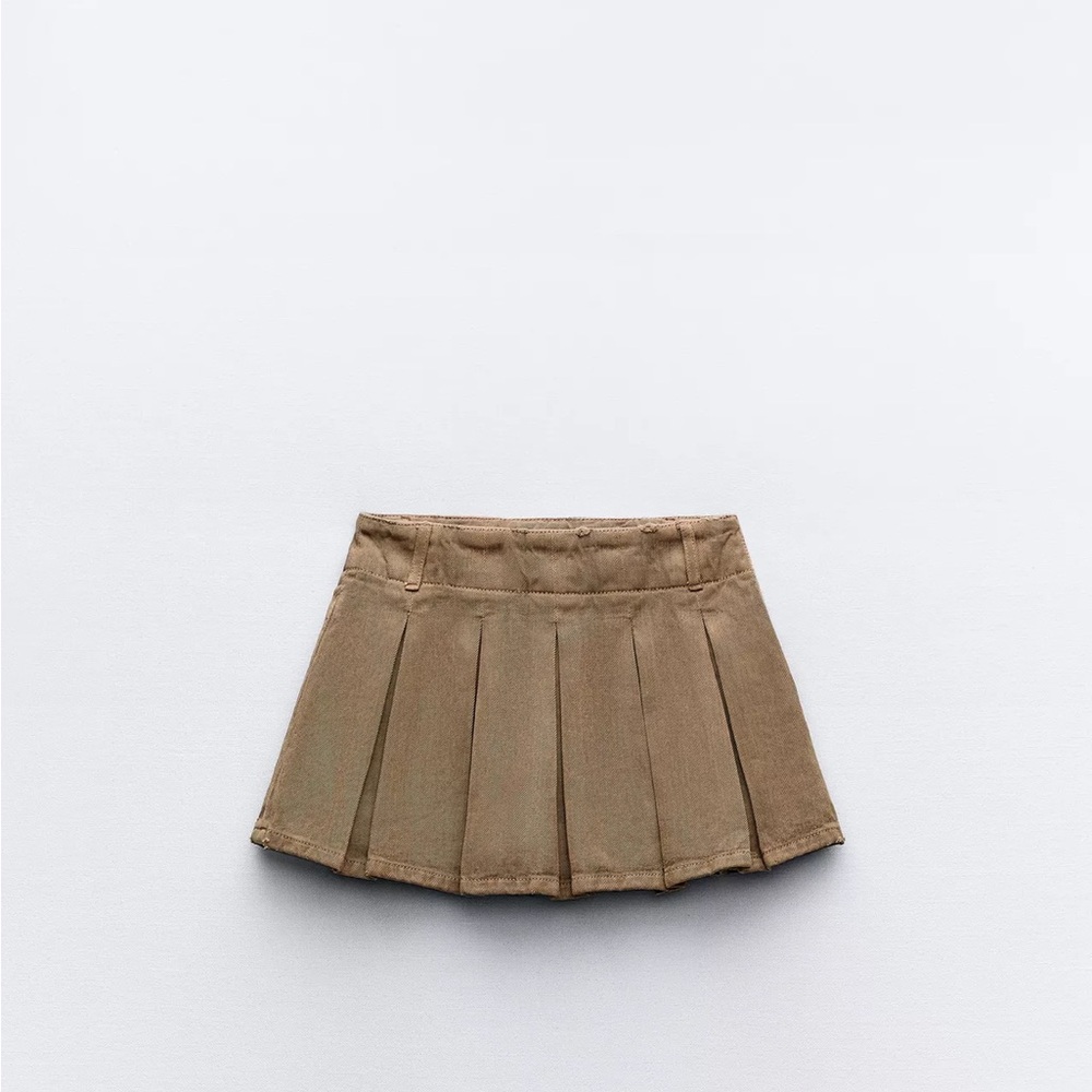 NWT Zara low waist box pleated skort Xxl fits a xl